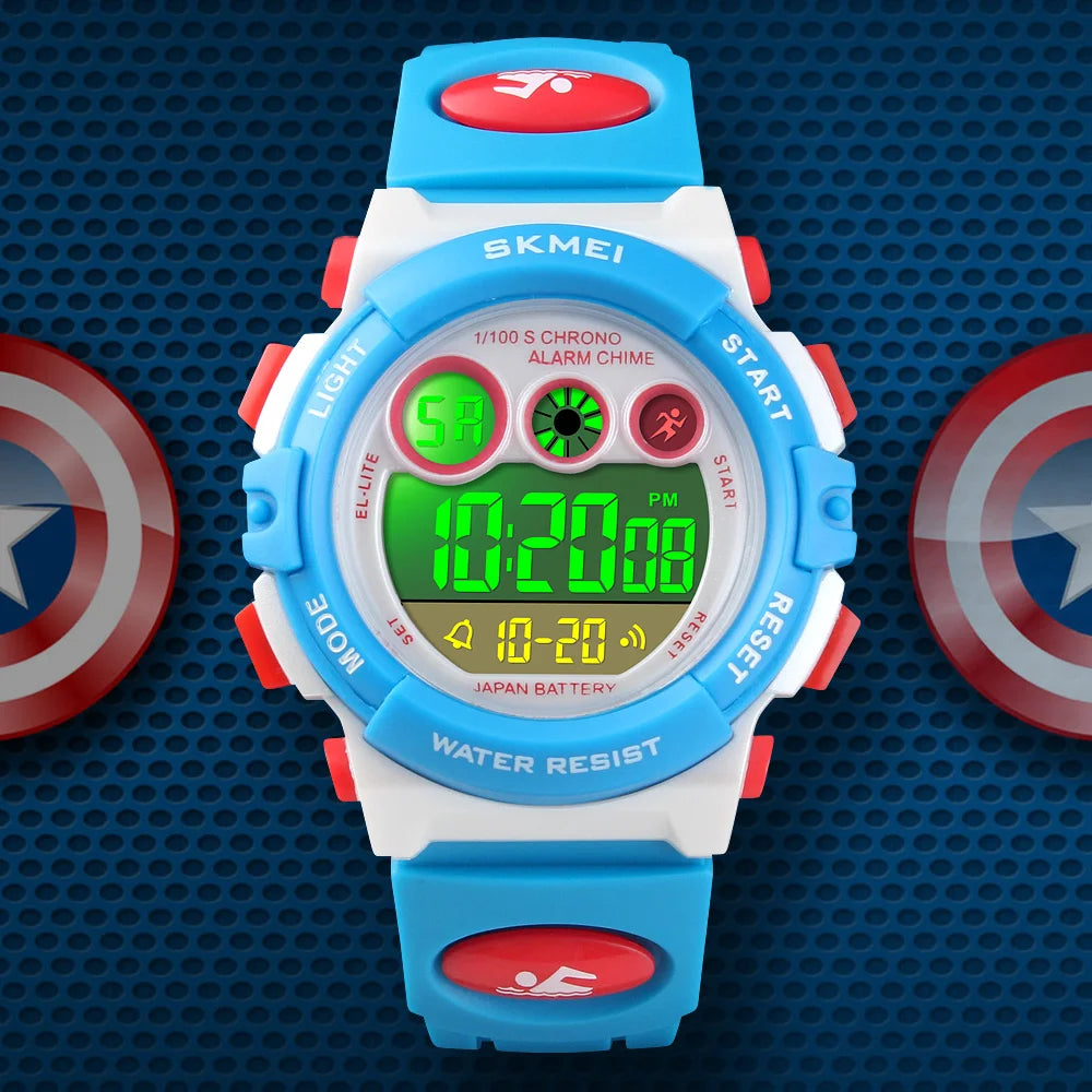 SKMEI 1451 Digital Sports Watch – 50m Waterproof Kids & Youth Watch