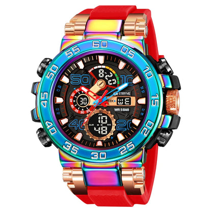 STRYVE S8030 Sports Watch – Large 55mm Dual Display Analog Digital Watch - Top G Watches