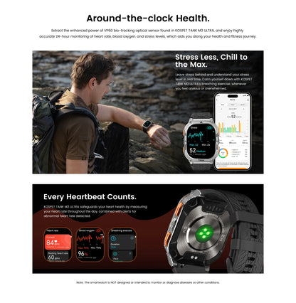 KOSPET TANK M3 Ultra – Rugged Dual-Band GPS Smartwatch