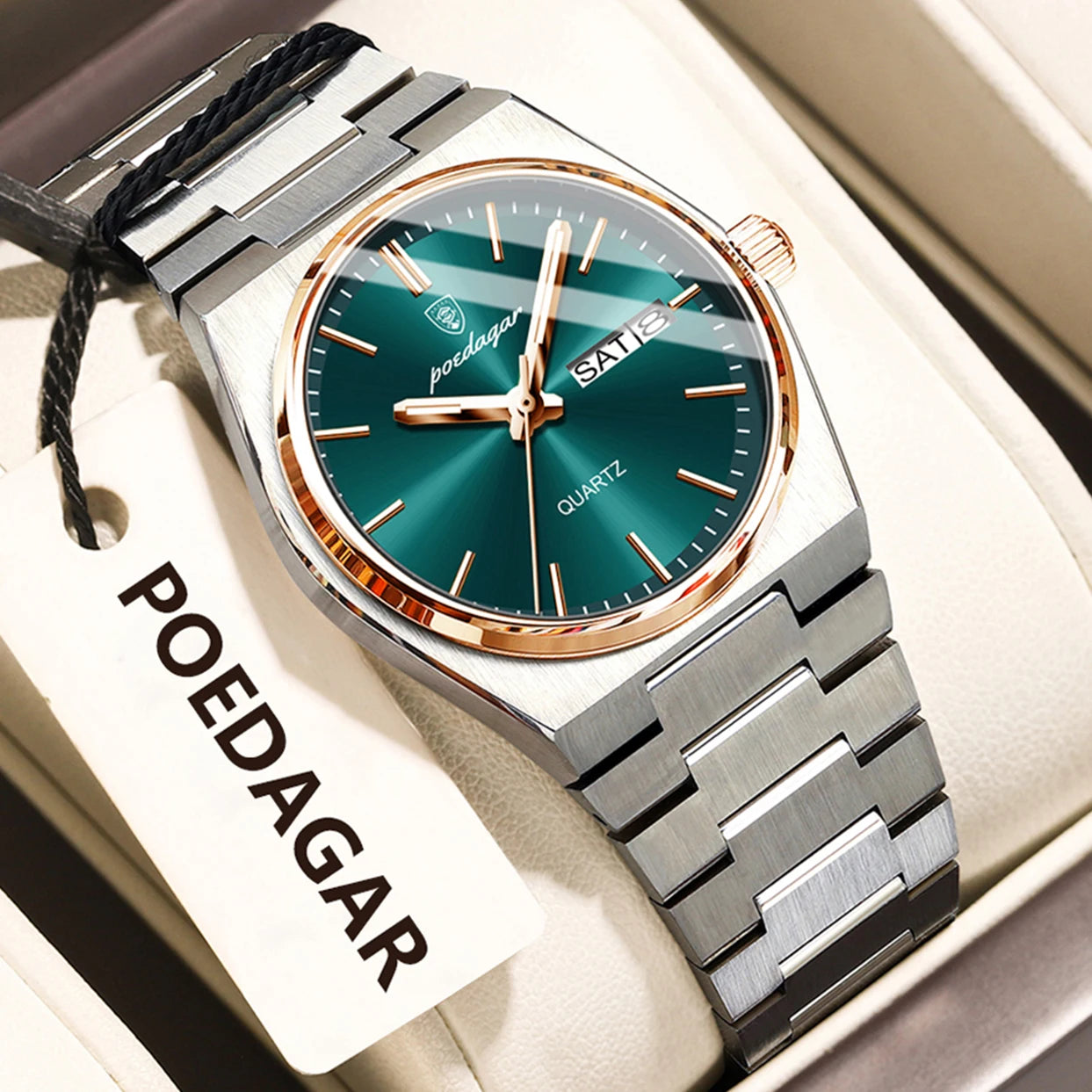 POEDAGAR 786 Luxury Ladies Watch | Stainless Steel Waterproof Quartz Dress Watch