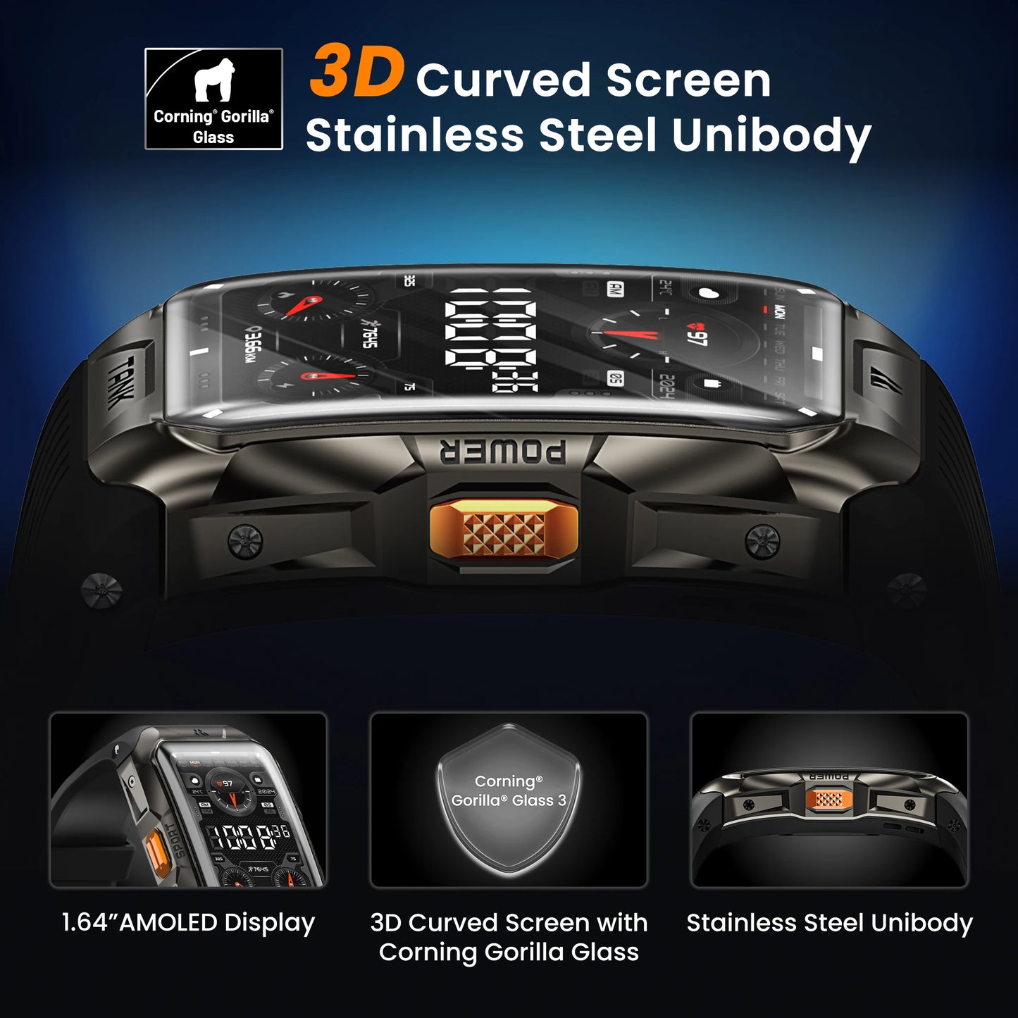 KOSPET TANK X2 Ultra – Rugged GPS Smart Band