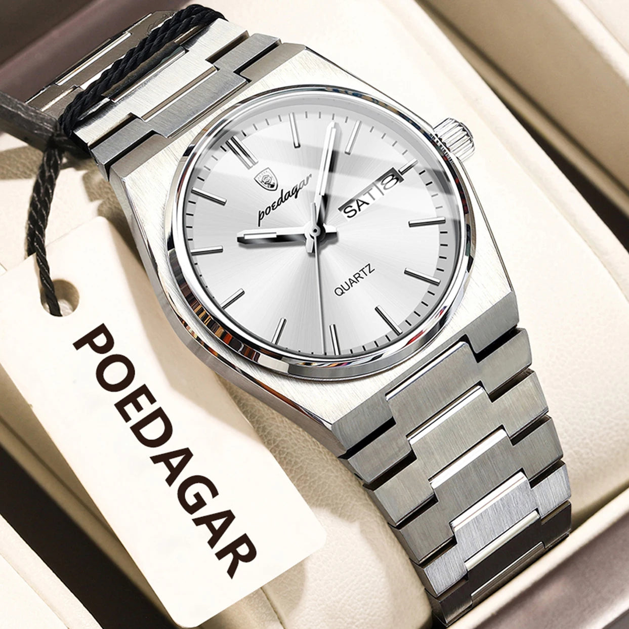 POEDAGAR 786 Luxury Ladies Watch | Stainless Steel Waterproof Quartz Dress Watch
