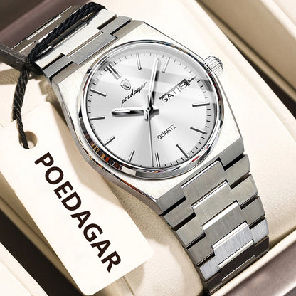 POEDAGAR 786 Luxury Ladies Watch | Stainless Steel Waterproof Quartz Dress Watch