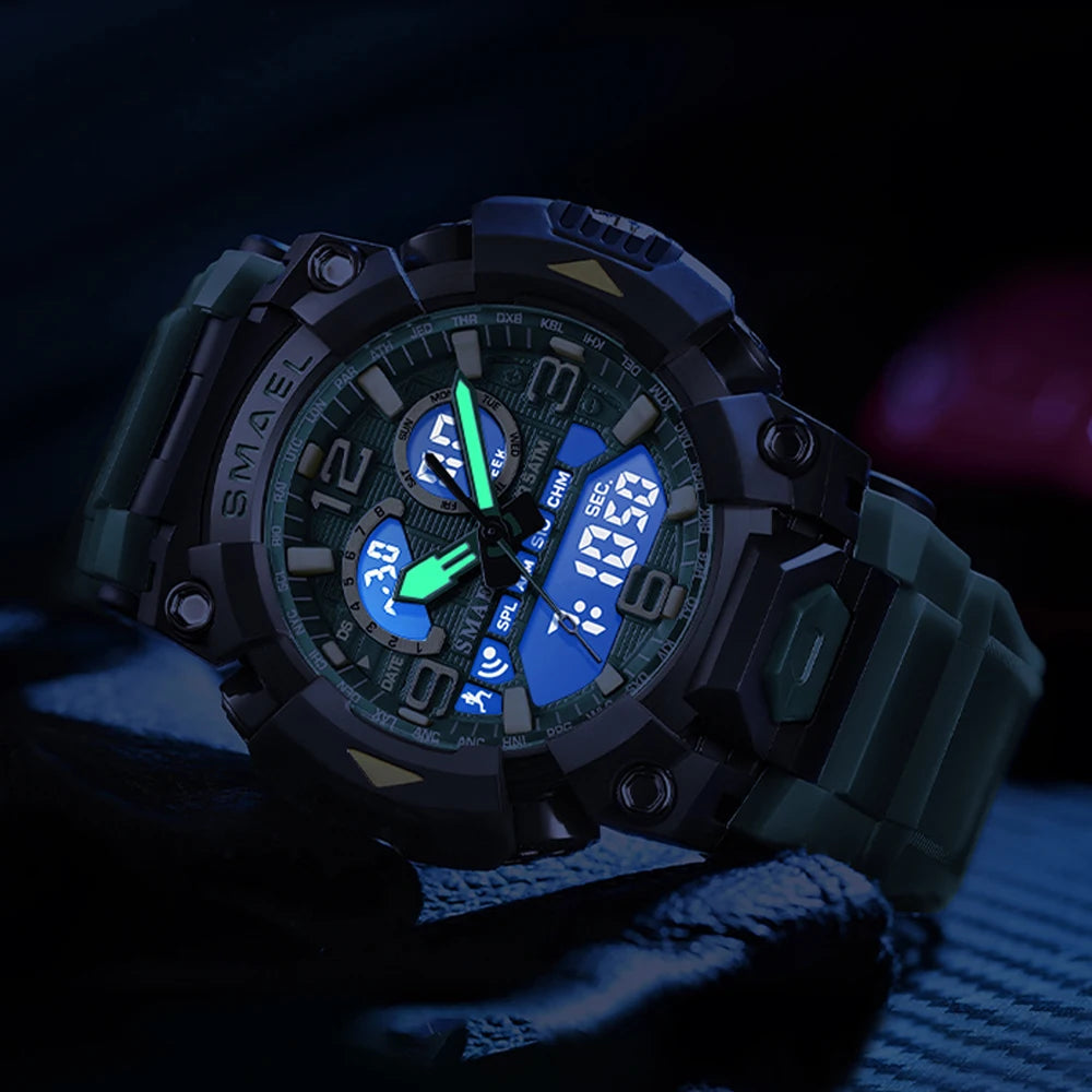 Smael 8099 Digital Sports Watch - Waterproof LED Multifunction Sports Watch - Top G Watches