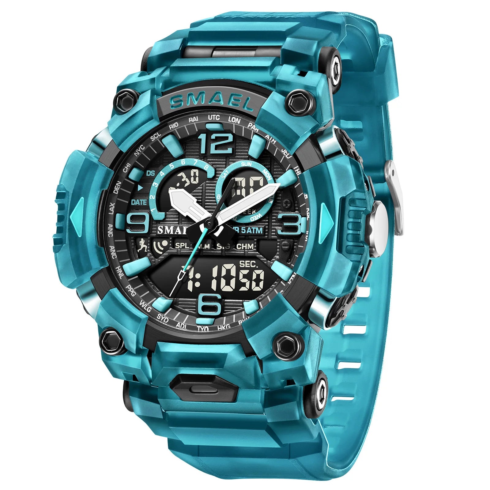 Smael 8099 Digital Sports Watch - Waterproof LED Multifunction Sports Watch - Top G Watches