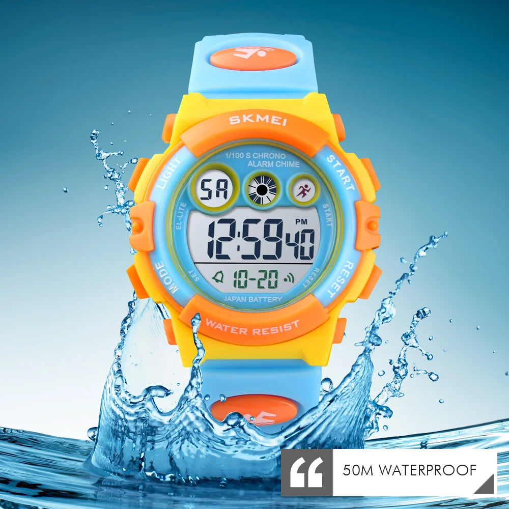 SKMEI 1451 Digital Sports Watch – 50m Waterproof Kids & Youth Watch