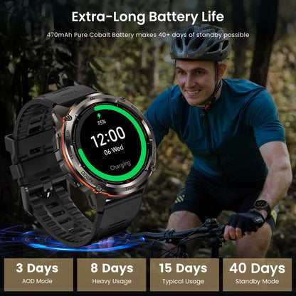 KOSPET TANK T3 Ultra 2 – Rugged Dual-Band GPS Smartwatch