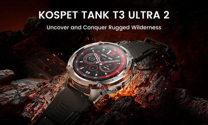 KOSPET TANK T3 Ultra 2 – Rugged Dual-Band GPS Smartwatch