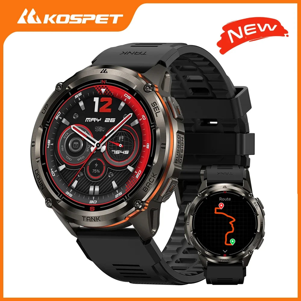 KOSPET TANK T3 Ultra 2 – Rugged Dual-Band GPS Smartwatch