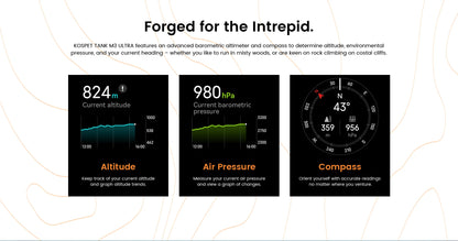 KOSPET TANK M3 Ultra – Rugged Dual-Band GPS Smartwatch