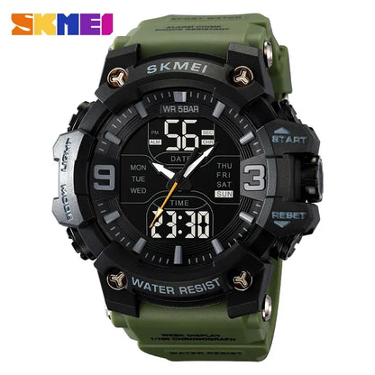 Skmei Military Tactical 2222 Waterproof Dual-Digital Sports Watch - Top G Watches