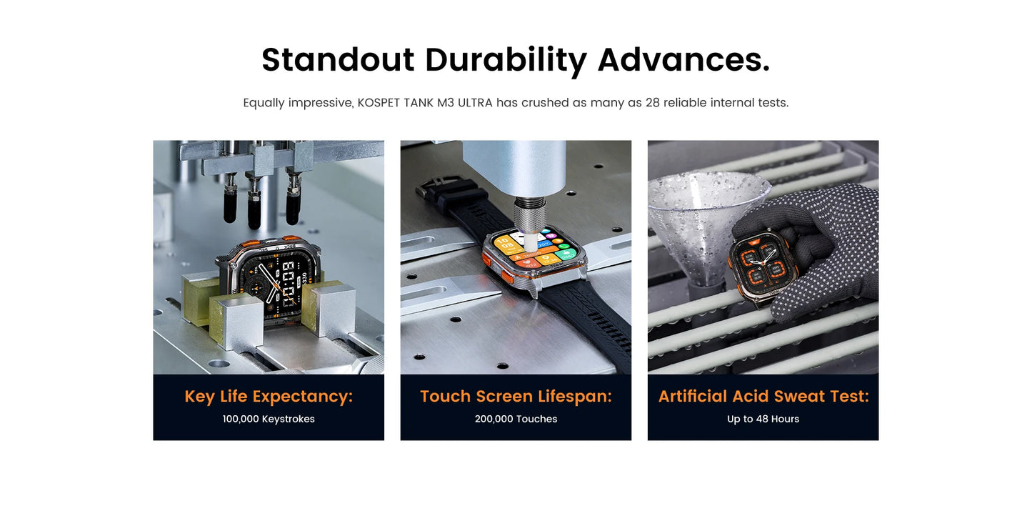 KOSPET TANK M3 Ultra – Rugged Dual-Band GPS Smartwatch