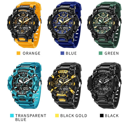 Smael 8099 Digital Sports Watch - Waterproof LED Multifunction Sports Watch - Top G Watches