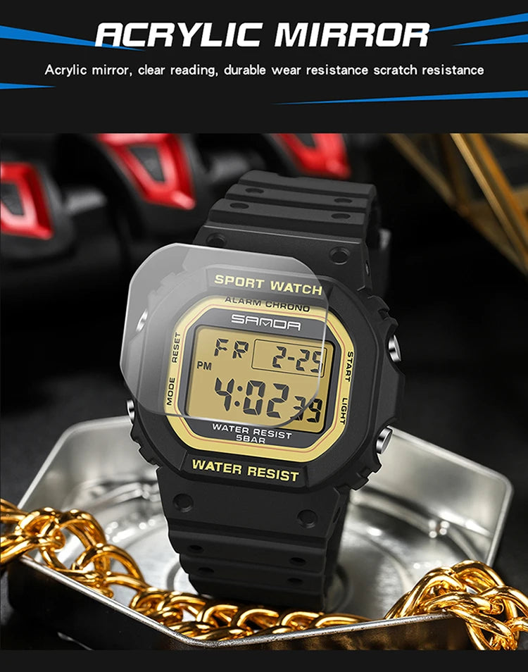 SKMEI Kids Digital Sports Watch – 50m Waterproof Shockproof – 2107