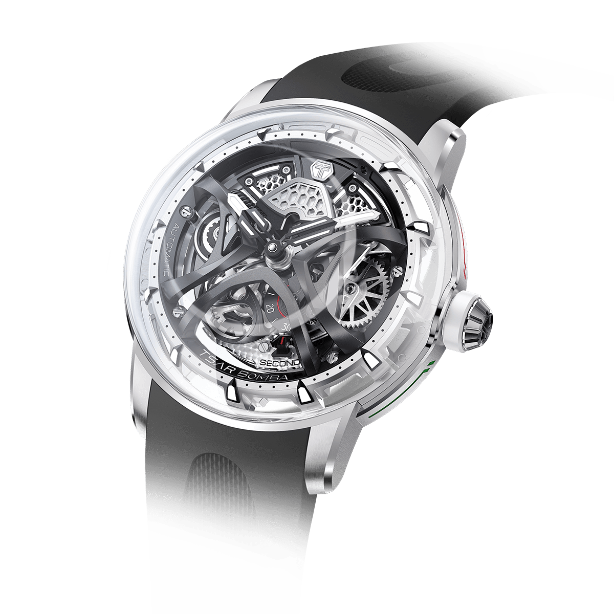 Official TSAR BOMBA Skunk Works T1 Skeleton Automatic Watch