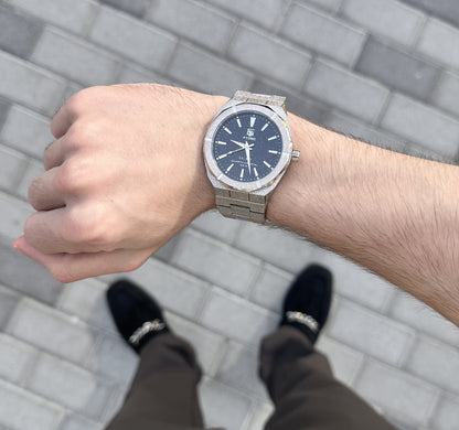 Atomic™ Silver Galaxy Frosted Steel Luxury Watch - Limited-Edition (Australian Brand) - Top G Watches