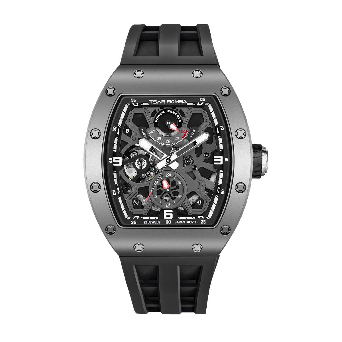 Official TSAR BOMBA Carbon Fibre Ceramic Kinetic Energy Automatic Watch – TB8212