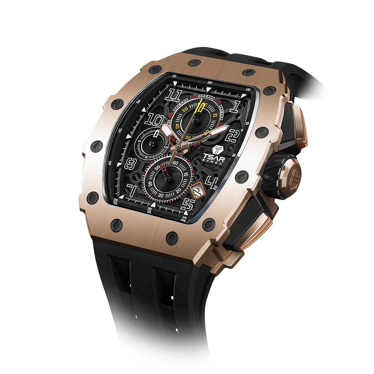 Official TSAR BOMBA Elemental Series TB8204Q – Calendar & Chronograph Watch