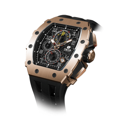 Official TSAR BOMBA Elemental Series TB8204Q – Calendar & Chronograph Watch