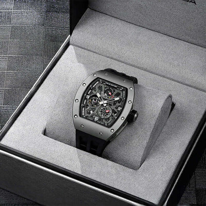 Official TSAR BOMBA Carbon Fibre Ceramic Kinetic Energy Automatic Watch – TB8212