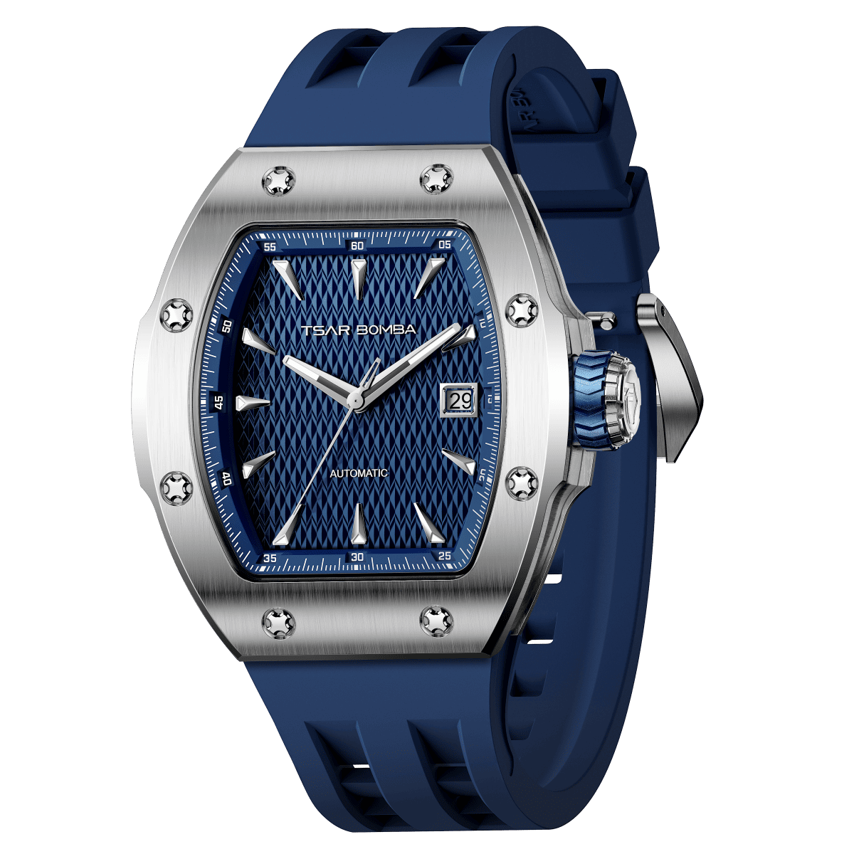 Official TSAR BOMBA Atomic Automatic Watch – Sapphire Crystal, Miyota Movement, 10ATM Luxury Sport – TB8218E - Top G Watches