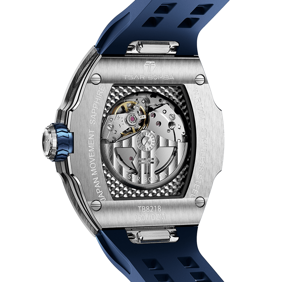 Official TSAR BOMBA Atomic Automatic Watch – Sapphire Crystal, Miyota Movement, 10ATM Luxury Sport – TB8218E - Top G Watches