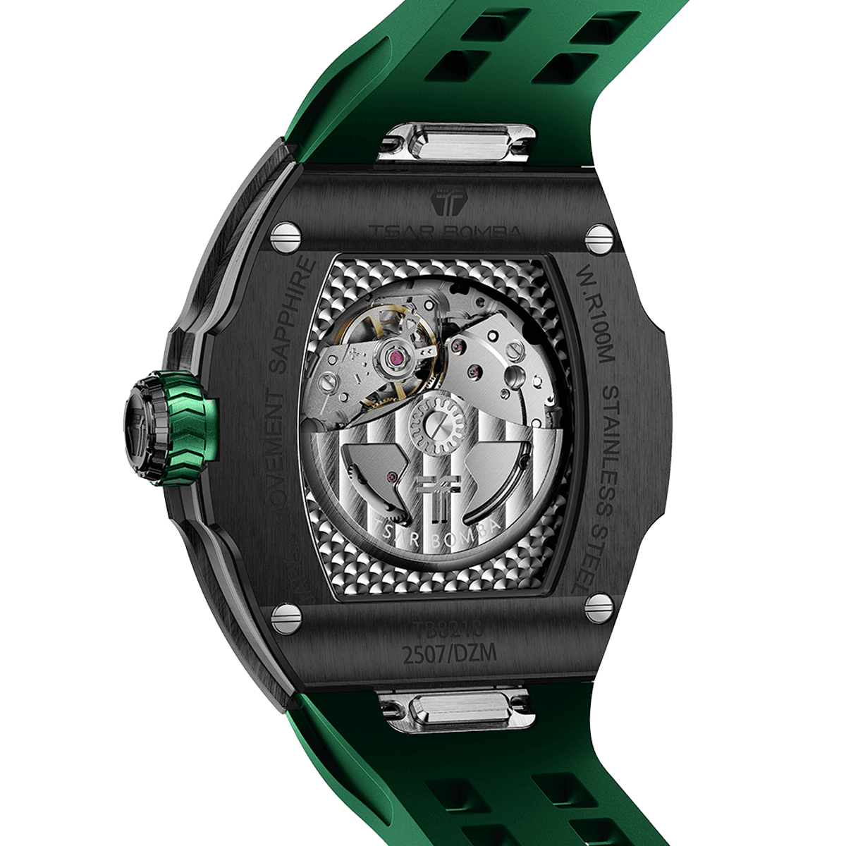 Official TSAR BOMBA Atomic Automatic Watch – Sapphire Crystal, Miyota Movement, 10ATM Luxury Sport – TB8218E - Top G Watches