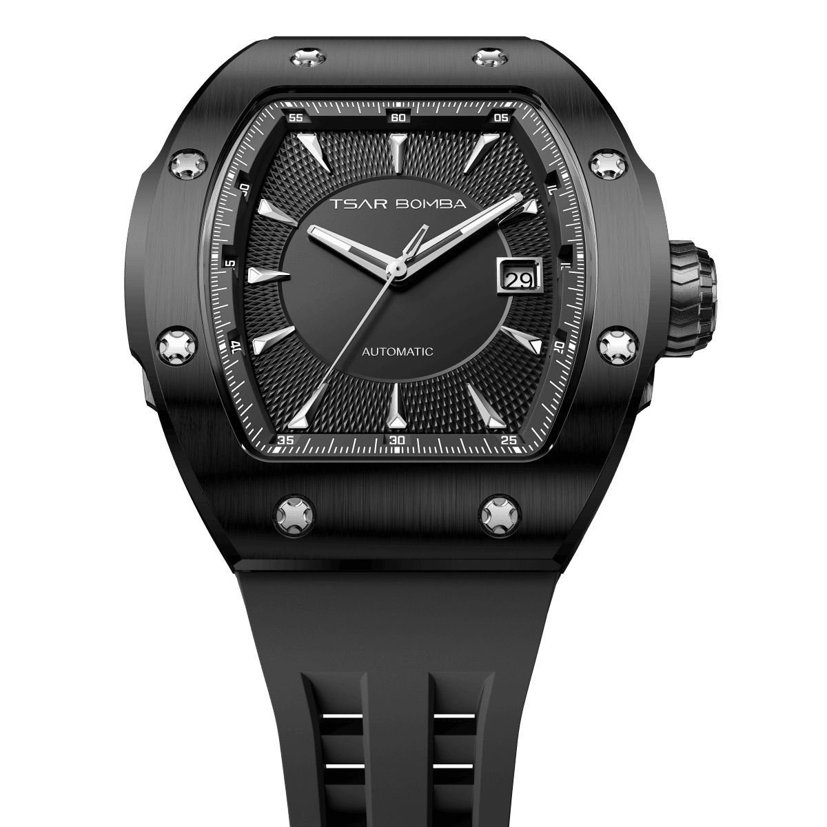 Official TSAR BOMBA Atomic Automatic Watch – Sapphire Crystal, Miyota Movement, 10ATM Luxury Sport – TB8218E - Top G Watches