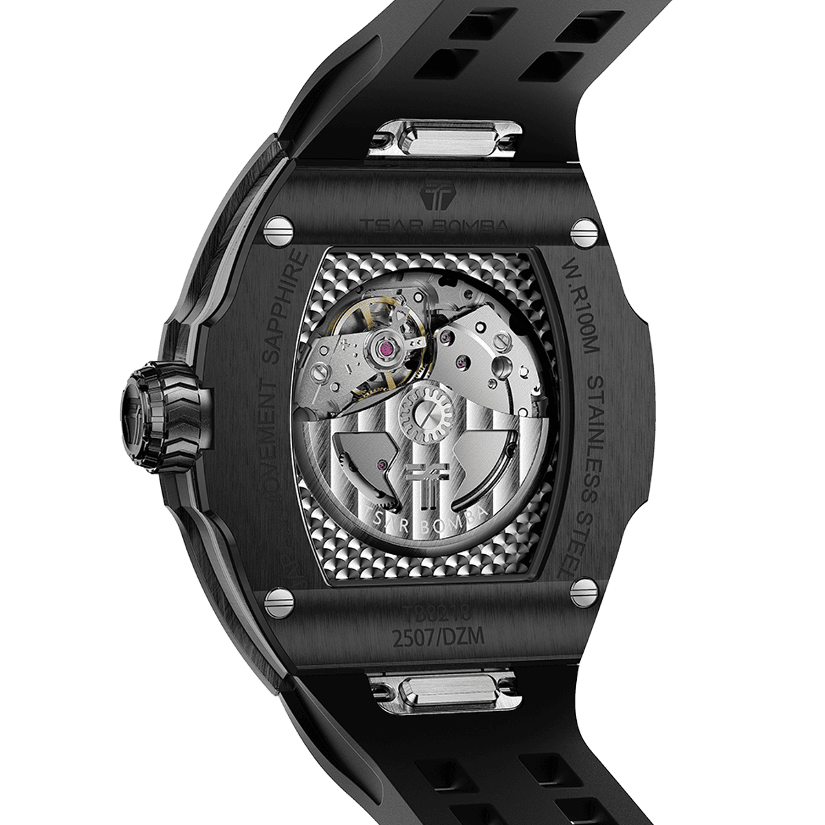 Official TSAR BOMBA Atomic Automatic Watch – Sapphire Crystal, Miyota Movement, 10ATM Luxury Sport – TB8218E - Top G Watches