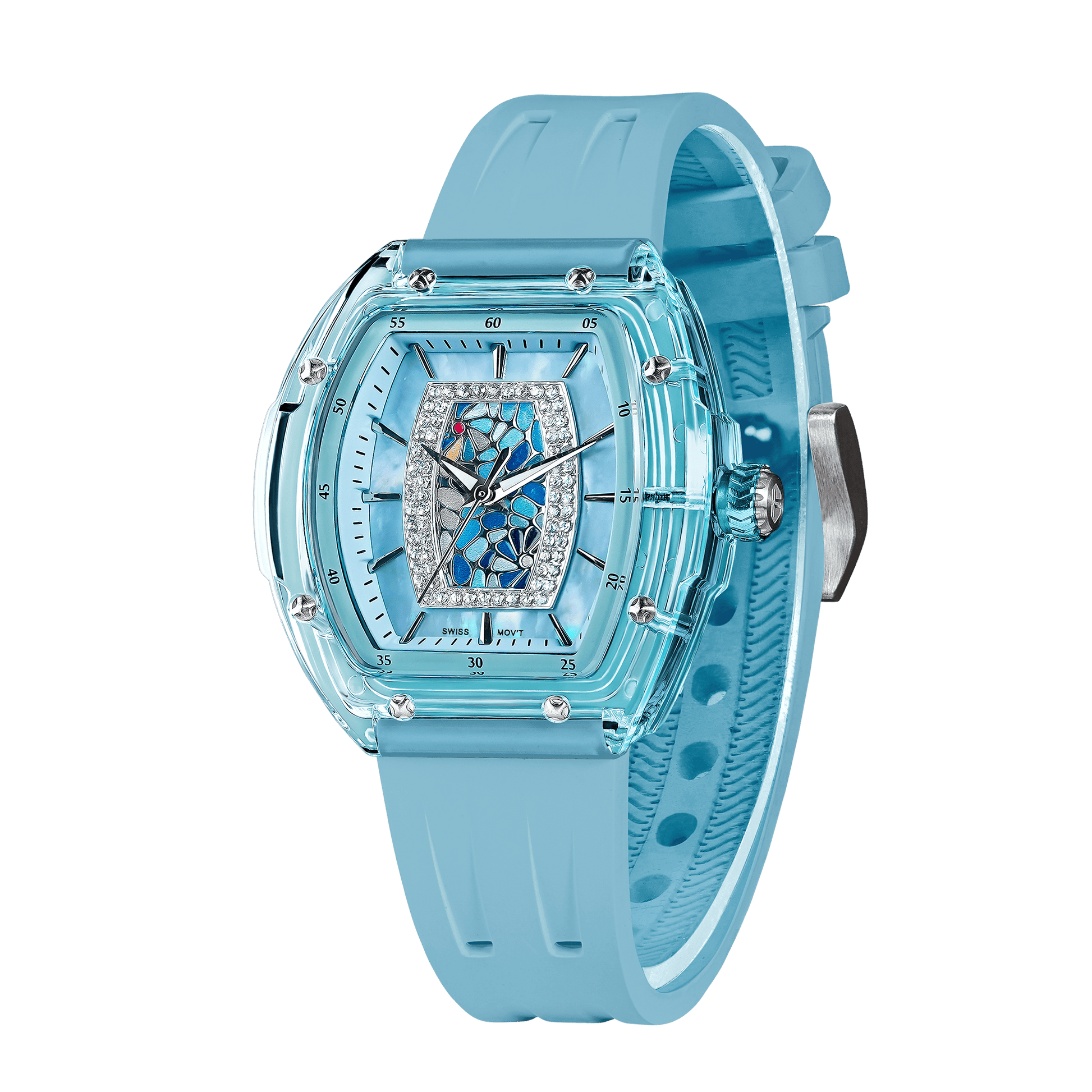 Official Tsar Bomba Swiss Acrylic Elemental Ladies Series Watch - TB8219 Nucleus Femme 02 - Top G Watches