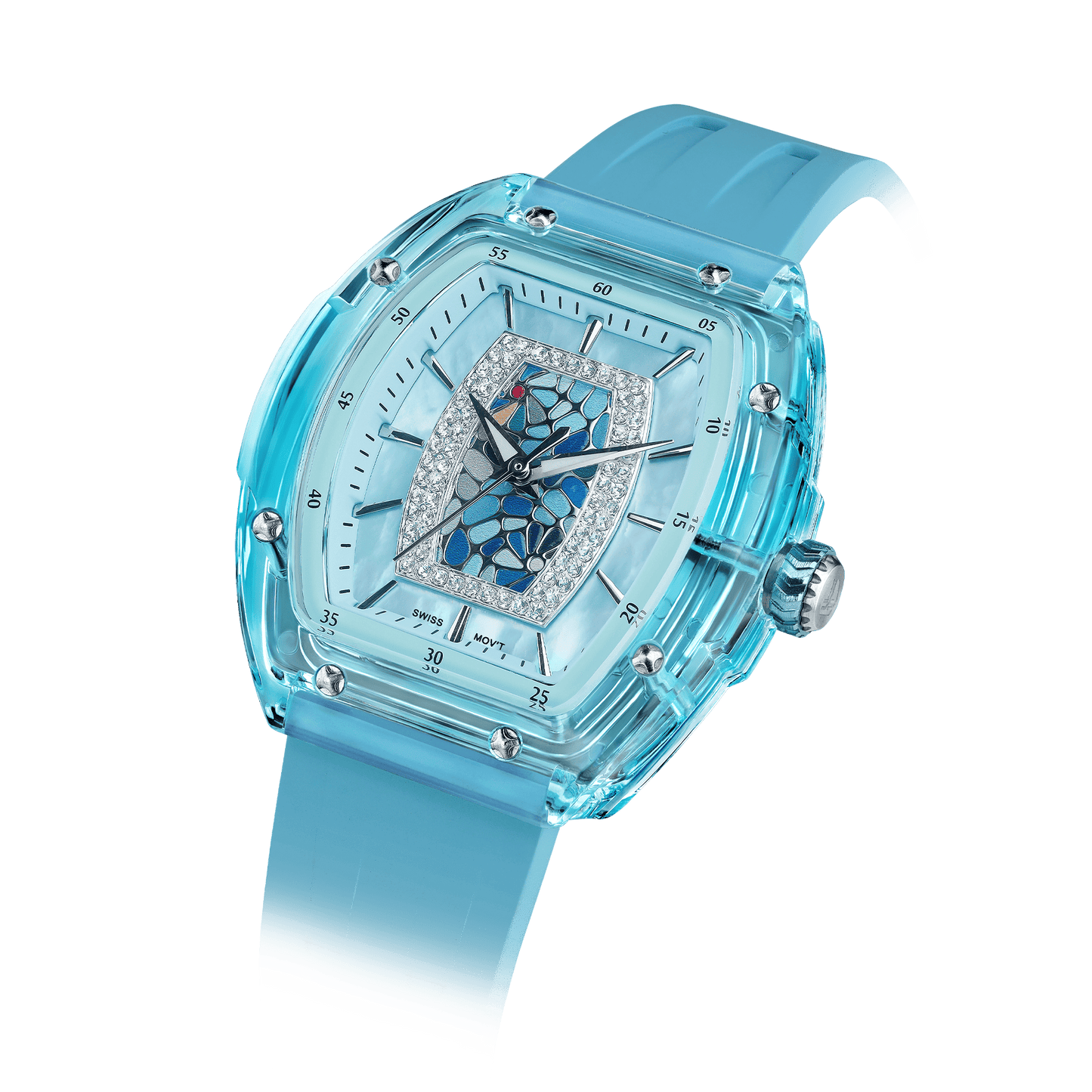 Official Tsar Bomba Swiss Acrylic Elemental Ladies Series Watch - TB8219 Nucleus Femme 02 - Top G Watches