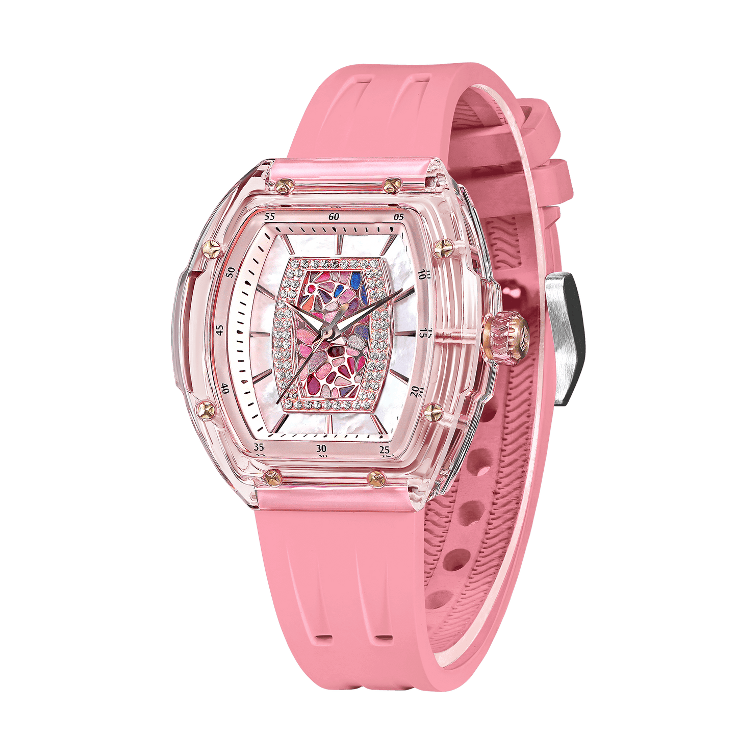 Official Tsar Bomba Swiss Acrylic Elemental Ladies Series Watch - TB8219 Nucleus Femme 02 - Top G Watches