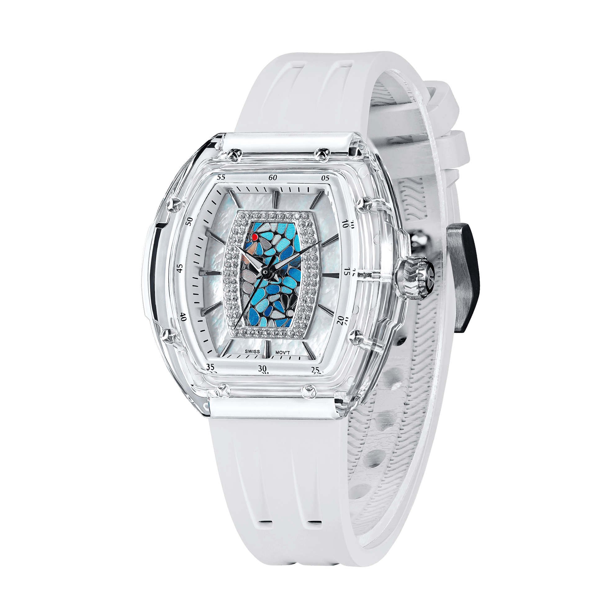 Official Tsar Bomba Swiss Acrylic Elemental Ladies Series Watch - TB8219 Nucleus Femme 02 - Top G Watches