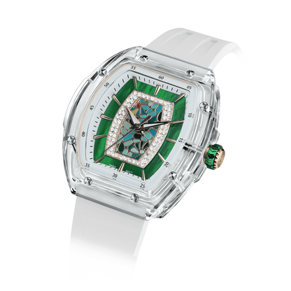 Official Tsar Bomba Swiss Acrylic Elemental Ladies Series Watch - TB8219 Nucleus Femme 02 - Top G Watches