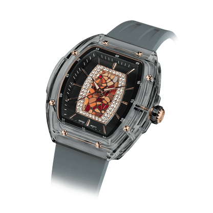 Official Tsar Bomba Swiss Acrylic Elemental Ladies Series Watch - TB8219 Nucleus Femme 02 - Top G Watches