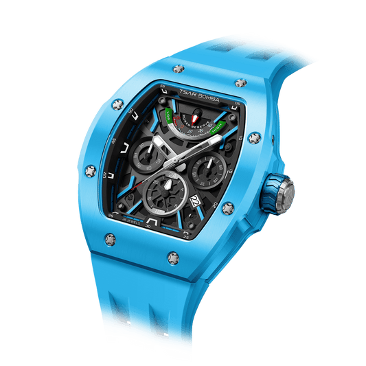 Official TSAR BOMBA TB8222C – Full Ceramic Automatic Skeleton Watch (Miyota 9100)