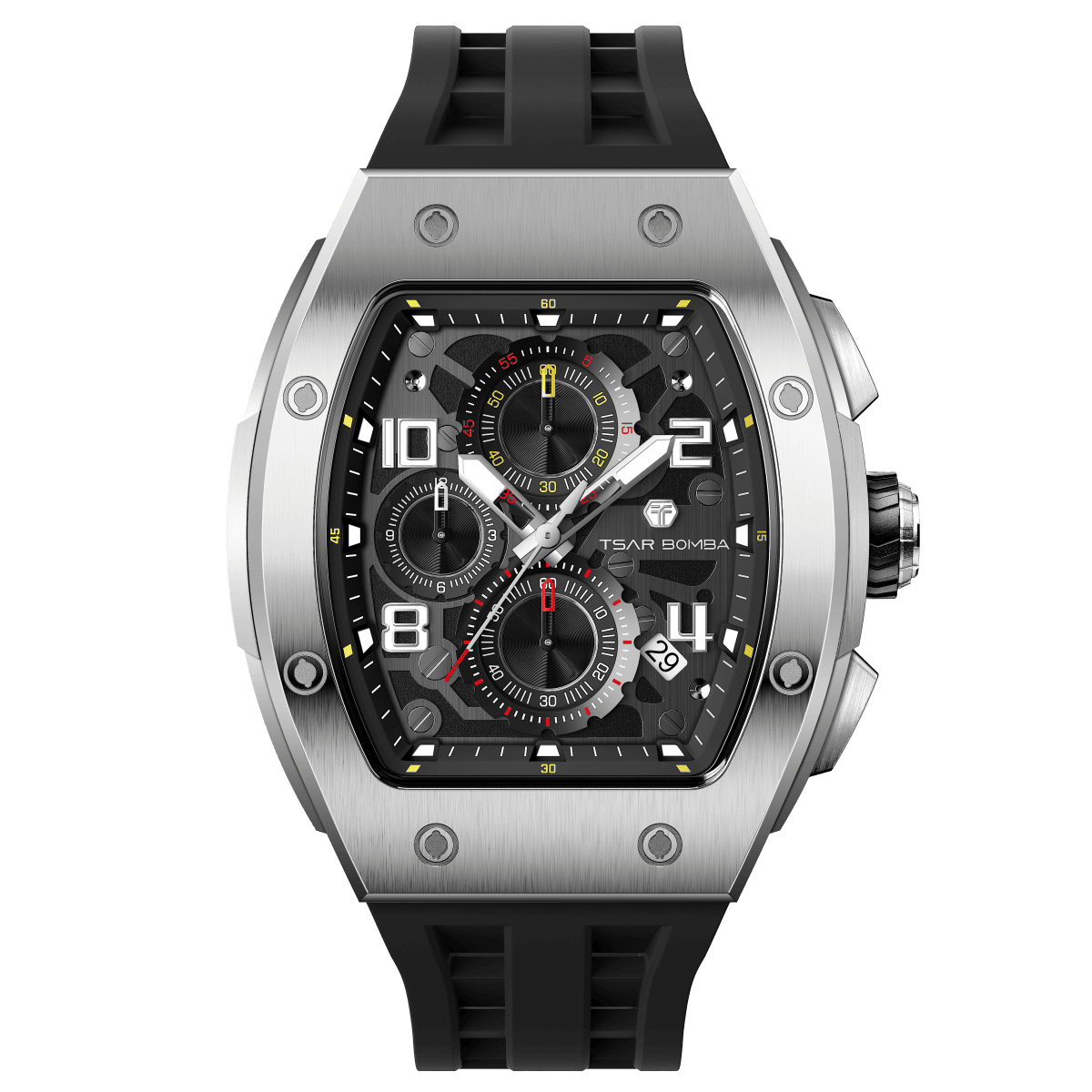 Official TSAR BOMBA Elemental Calendar Quartz Watch - TB8224Q - Top G Watches