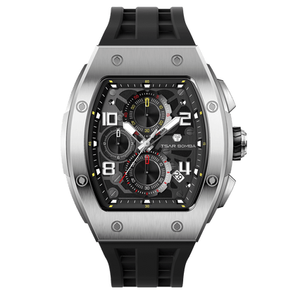 Official TSAR BOMBA Elemental Calendar Quartz Watch - TB8224Q - Top G Watches