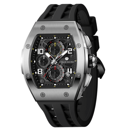 Official TSAR BOMBA Elemental Calendar Quartz Watch - TB8224Q - Top G Watches