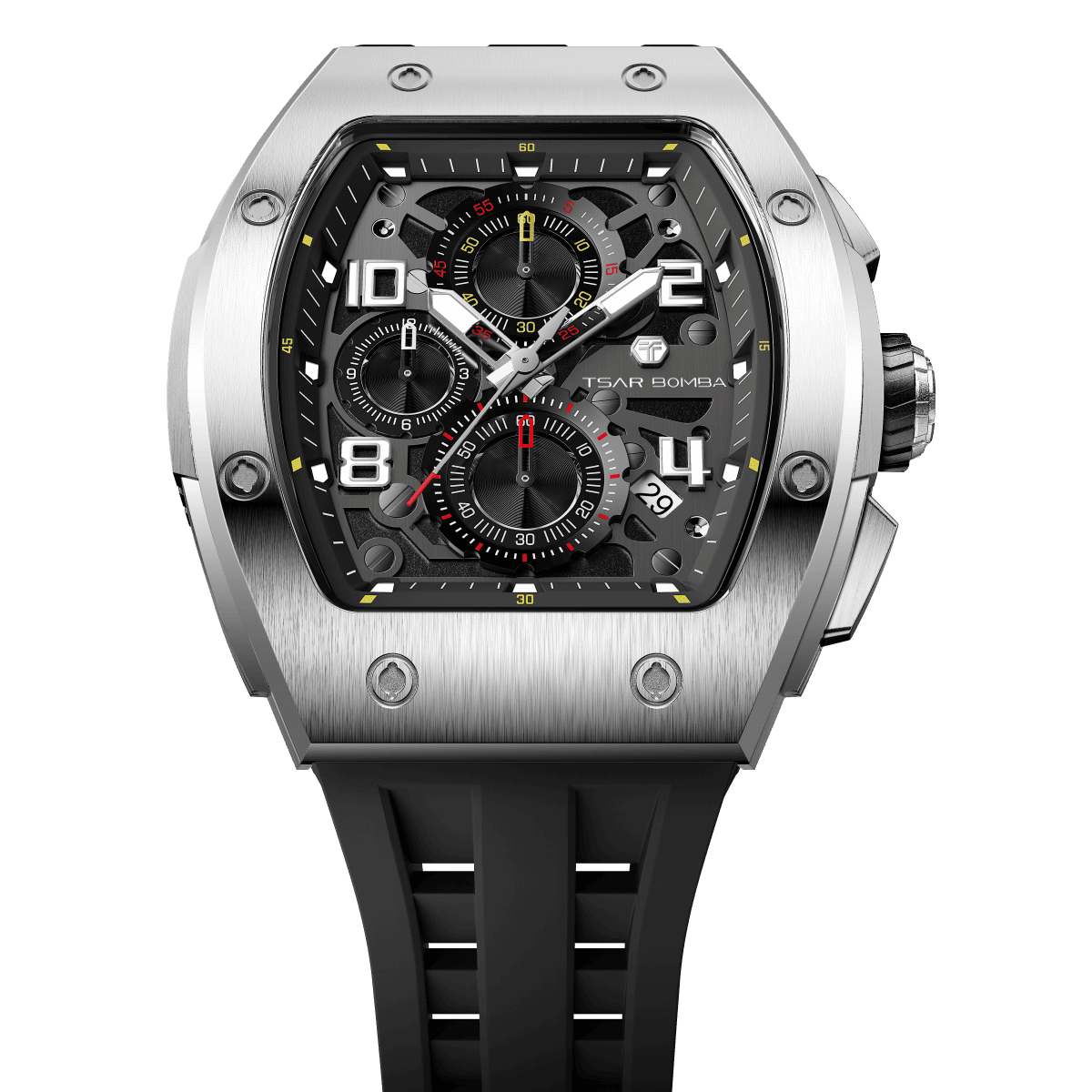Official TSAR BOMBA Elemental Calendar Quartz Watch - TB8224Q - Top G Watches