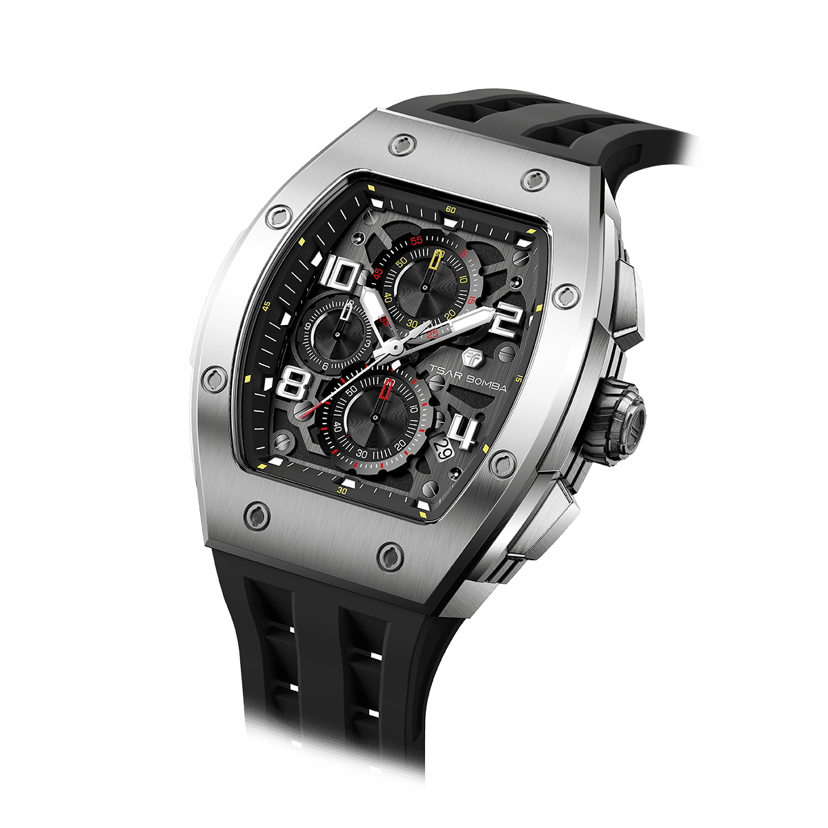 Official TSAR BOMBA Elemental Calendar Quartz Watch - TB8224Q - Top G Watches