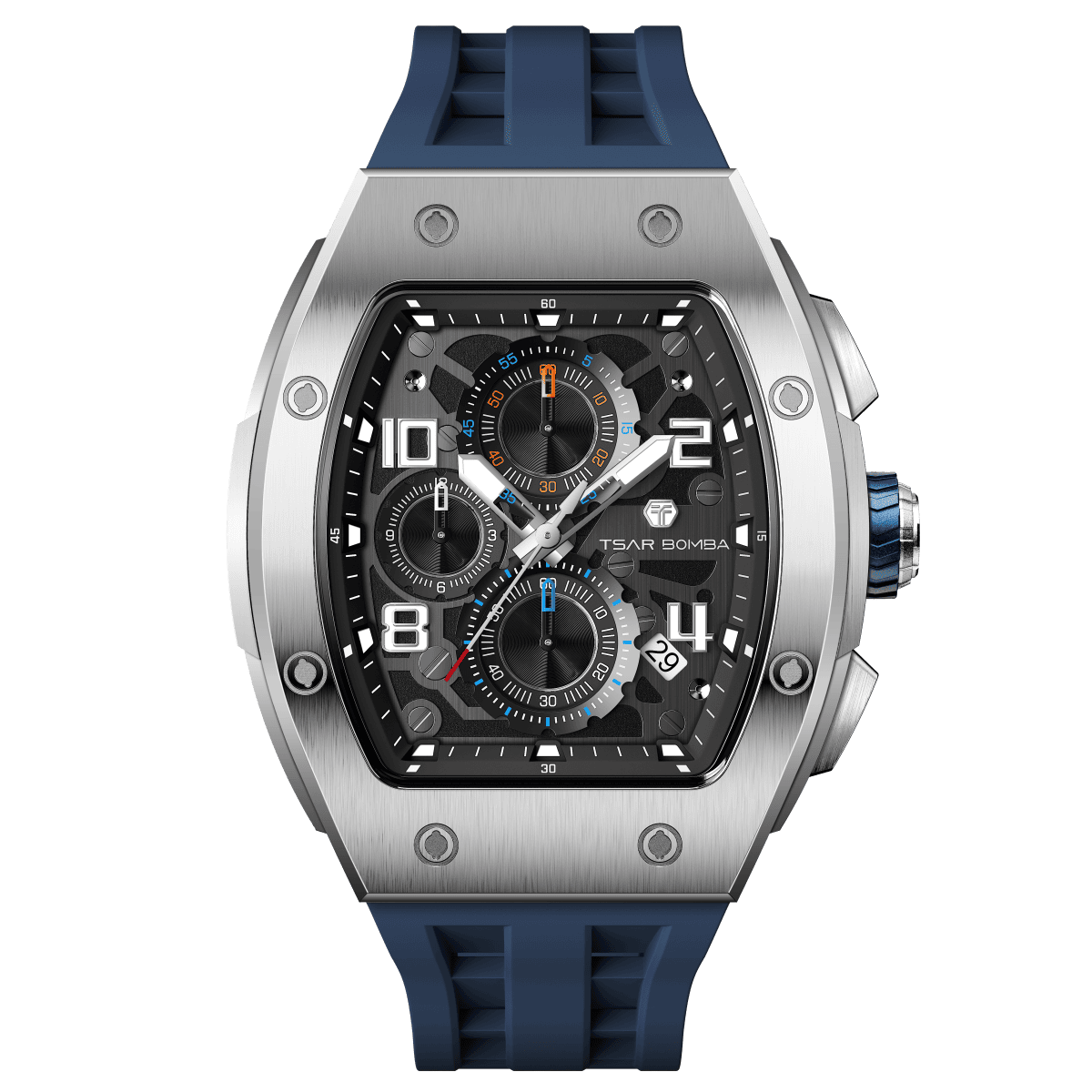 Official TSAR BOMBA Elemental Calendar Quartz Watch - TB8224Q - Top G Watches