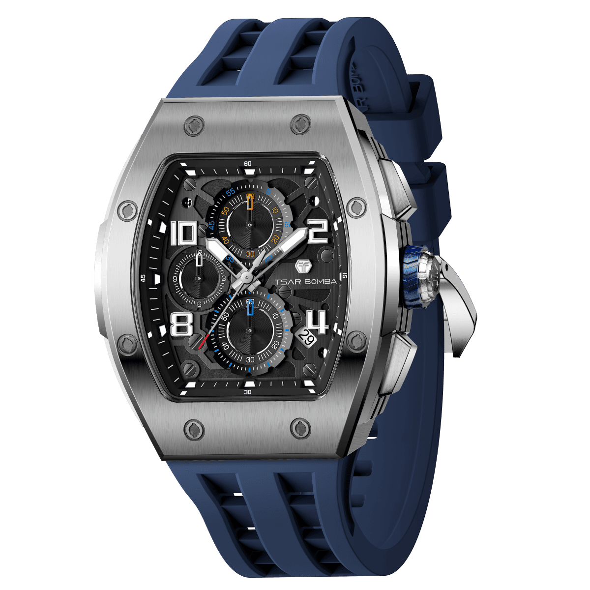 Official TSAR BOMBA Elemental Calendar Quartz Watch - TB8224Q - Top G Watches