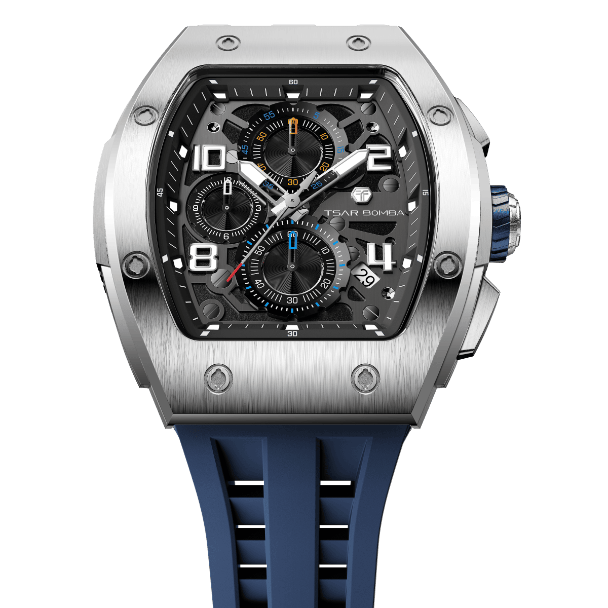 Official TSAR BOMBA Elemental Calendar Quartz Watch - TB8224Q - Top G Watches