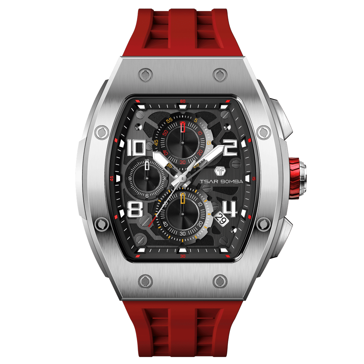 Official TSAR BOMBA Elemental Calendar Quartz Watch - TB8224Q - Top G Watches
