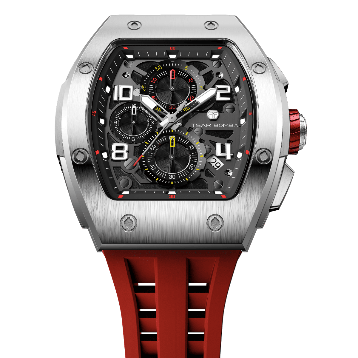 Official TSAR BOMBA Elemental Calendar Quartz Watch - TB8224Q - Top G Watches