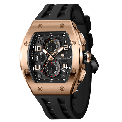 Official TSAR BOMBA Elemental Calendar Quartz Watch - TB8224Q - Top G Watches
