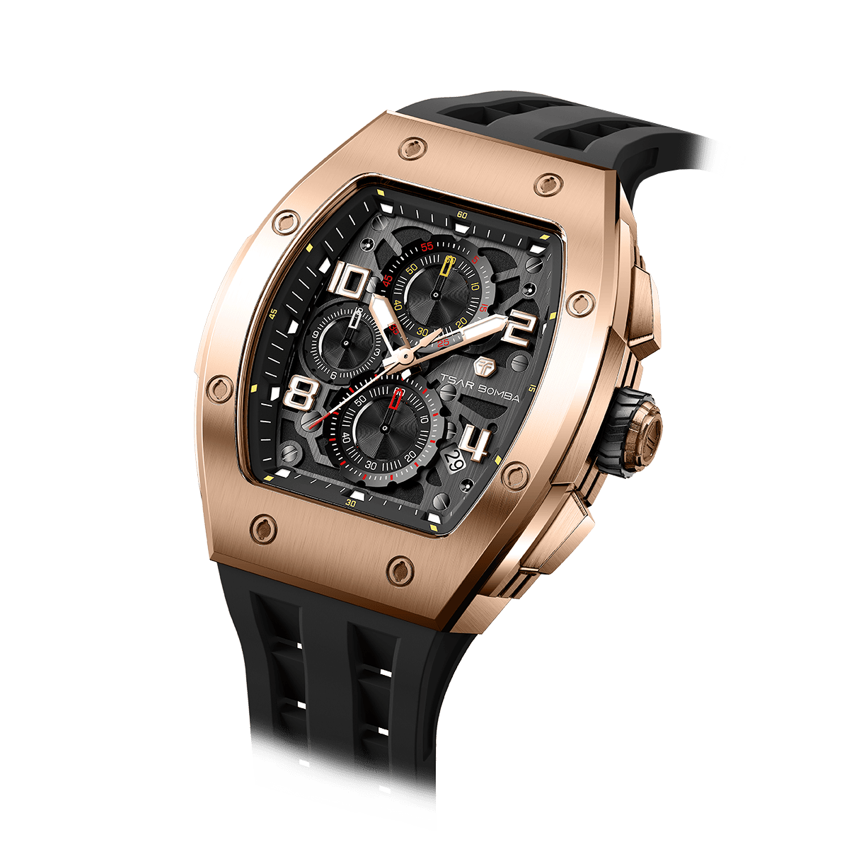Official TSAR BOMBA Elemental Calendar Quartz Watch - TB8224Q - Top G Watches