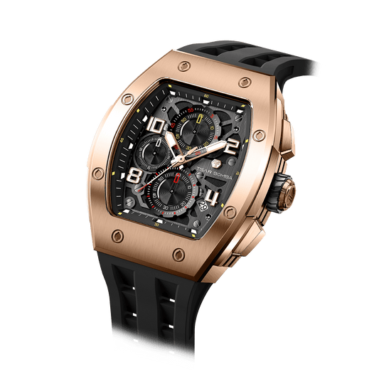 Official TSAR BOMBA Elemental Calendar Quartz Watch - TB8224Q - Top G Watches