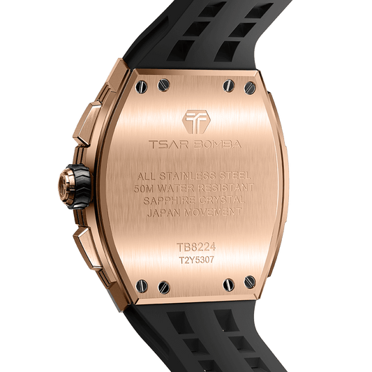 Official TSAR BOMBA Elemental Calendar Quartz Watch - TB8224Q - Top G Watches